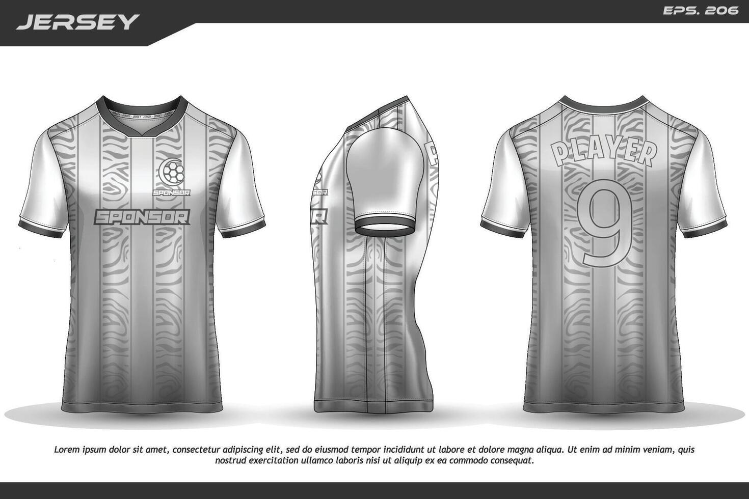 diseño de jersey camiseta de sublimación patrón geométrico premium increíble colección de vectores para fútbol fútbol carreras ciclismo juegos motocross deportes