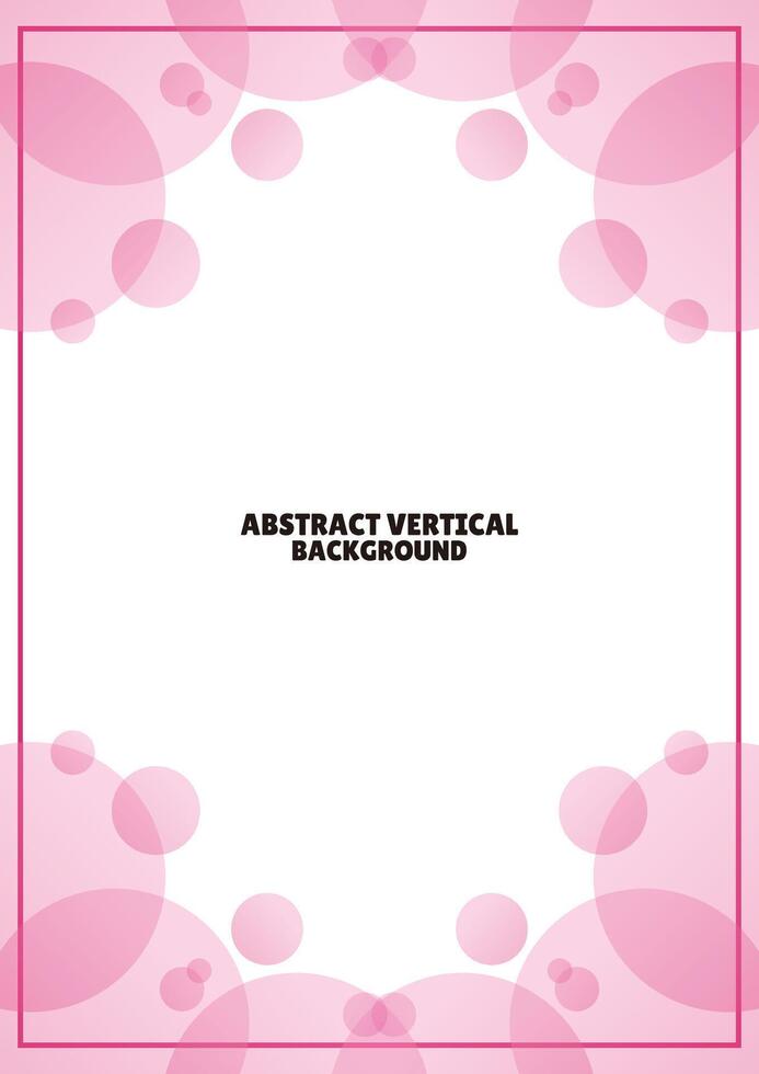 abstract pink bubble vertical background vector