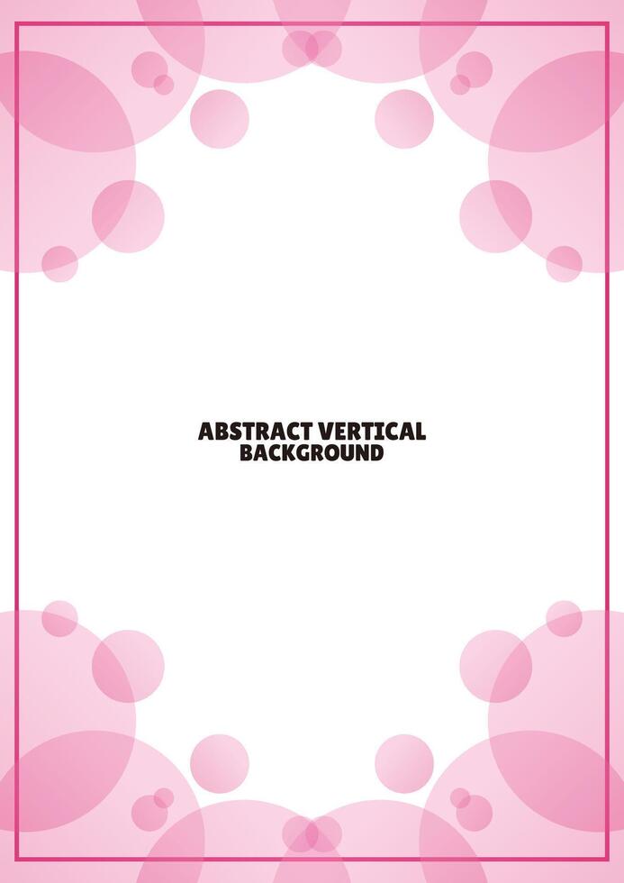 abstract pink bubble vertical background vector