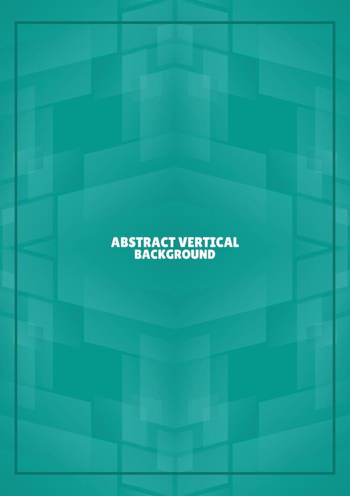 abstract green geometric vertical background vector