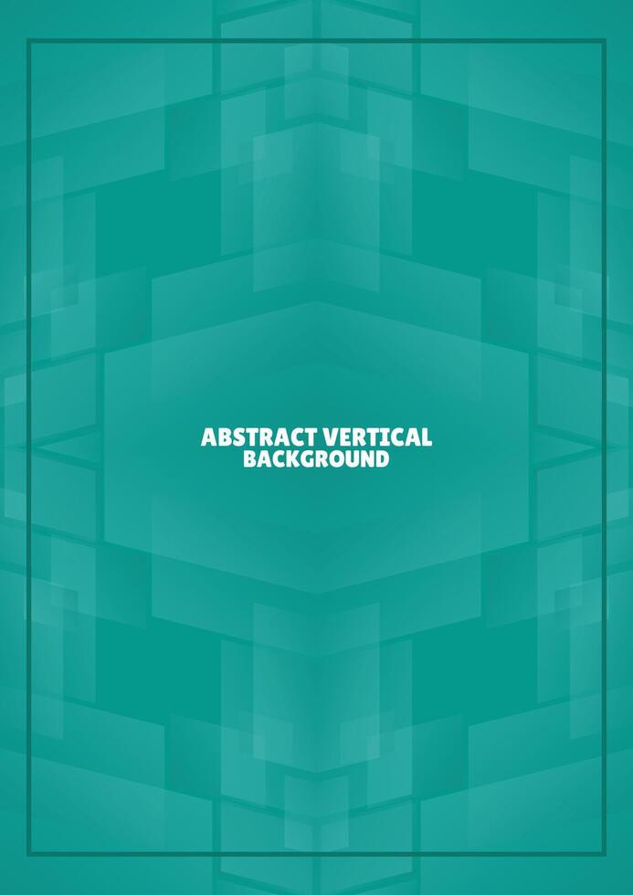 abstract green geometric vertical background vector