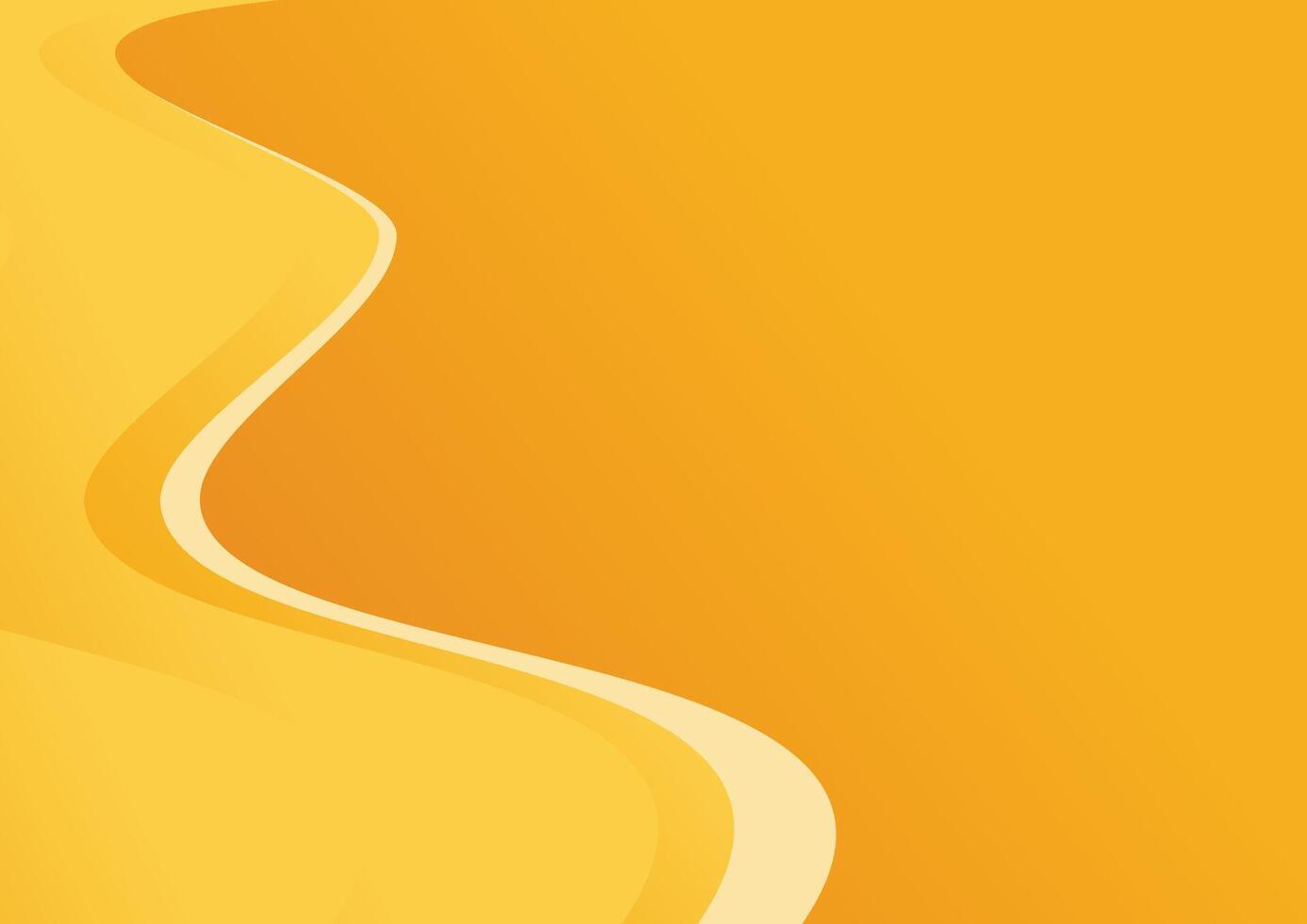 yellow wavy abstract background vector