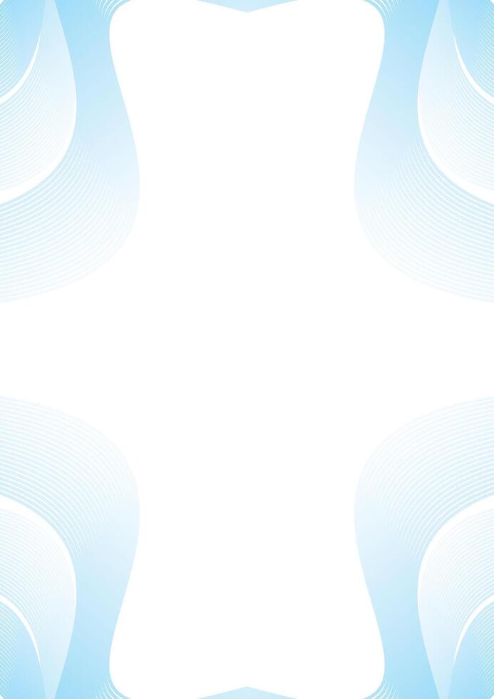 abstract wavy blue vertical background vector