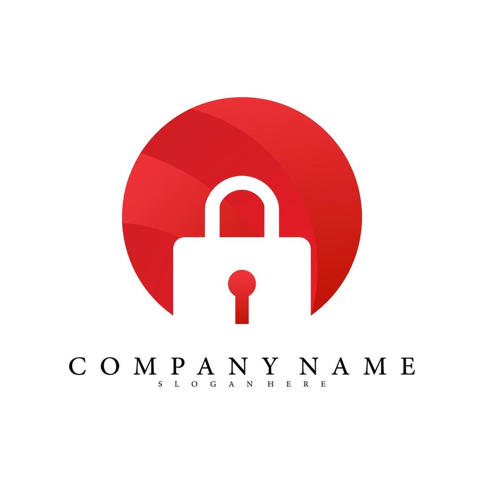 lock logo vector template illustration