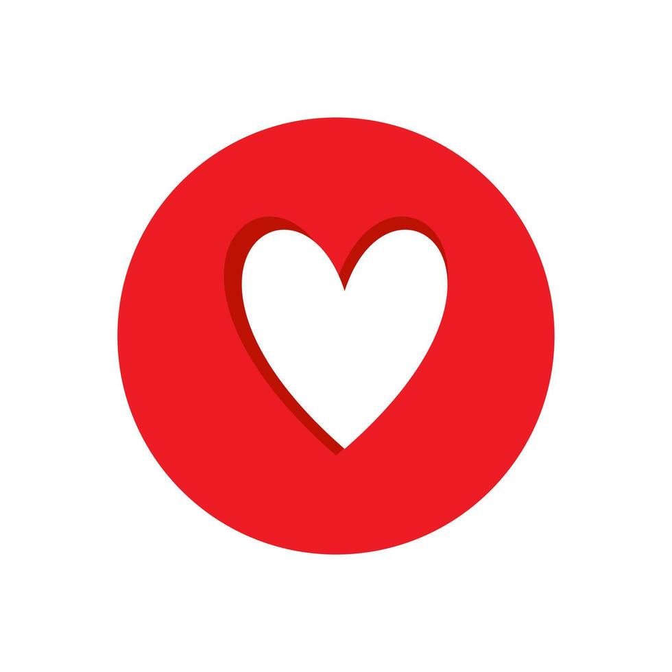 love heart logo vector template illustration