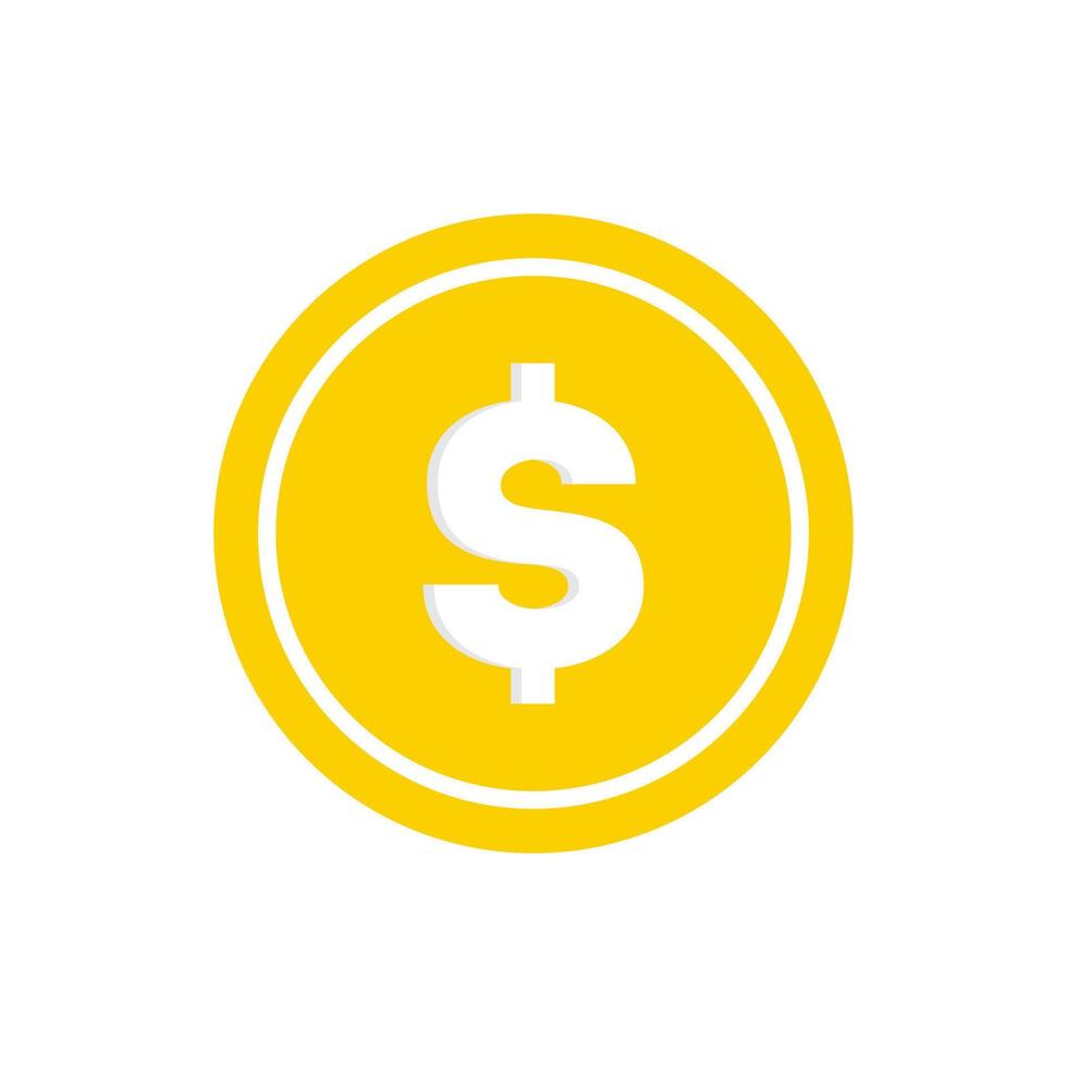 moneda logo vector modelo ilustración