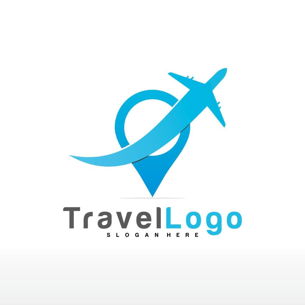 travel point logo vector template illustration