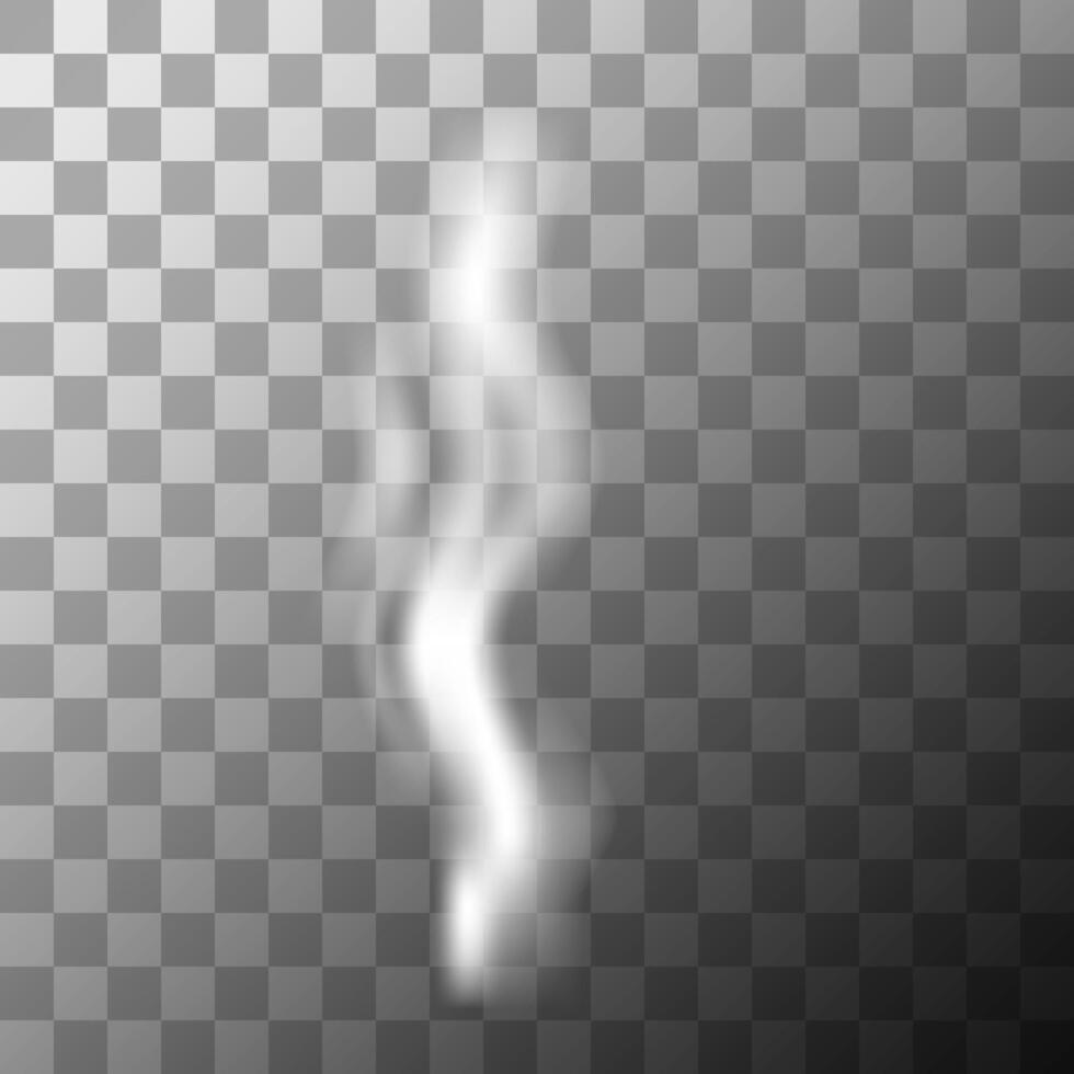 Fog, trickle of smoke, streams of smoke isolated. Cigarette and hot. vector