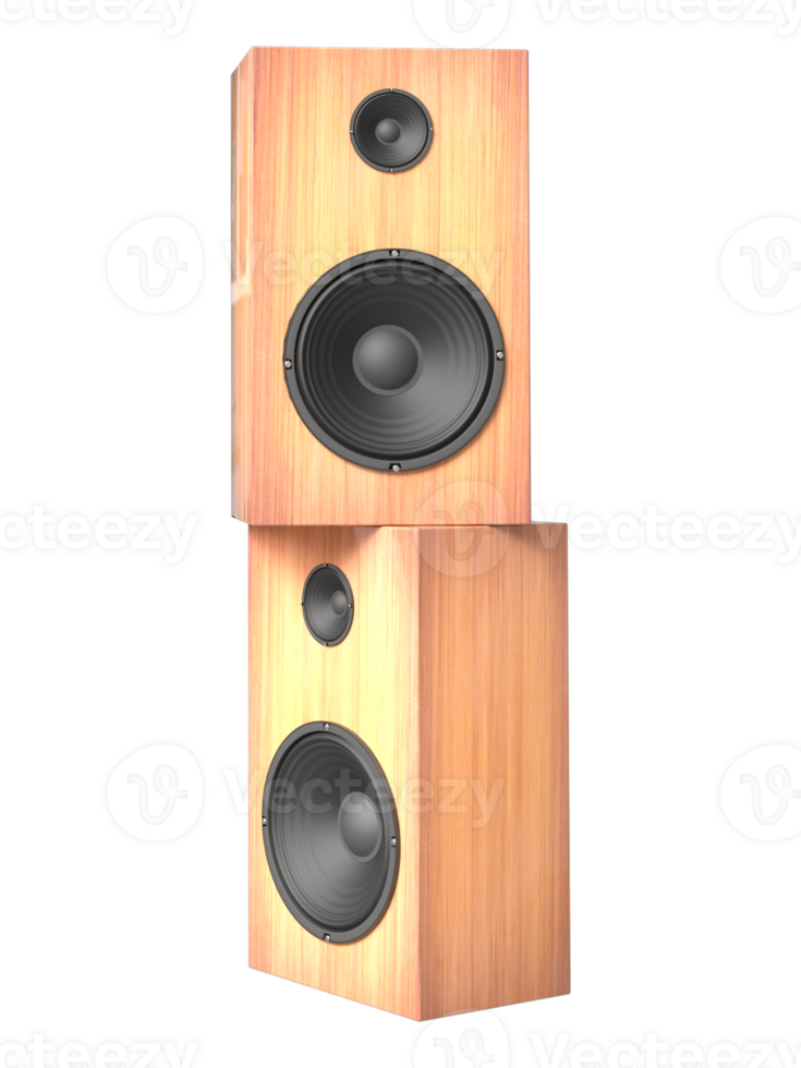 3D sound speakers, realistic subwoofer icons, acoustic audio systems for concert or party equipment. png