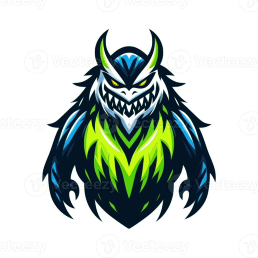 AI generated menacing Penguin creature suitable for a logo esport gaming png