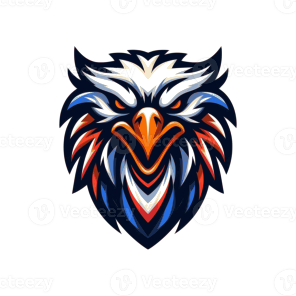 AI generated head eagle suitable for a logo esport gaming png