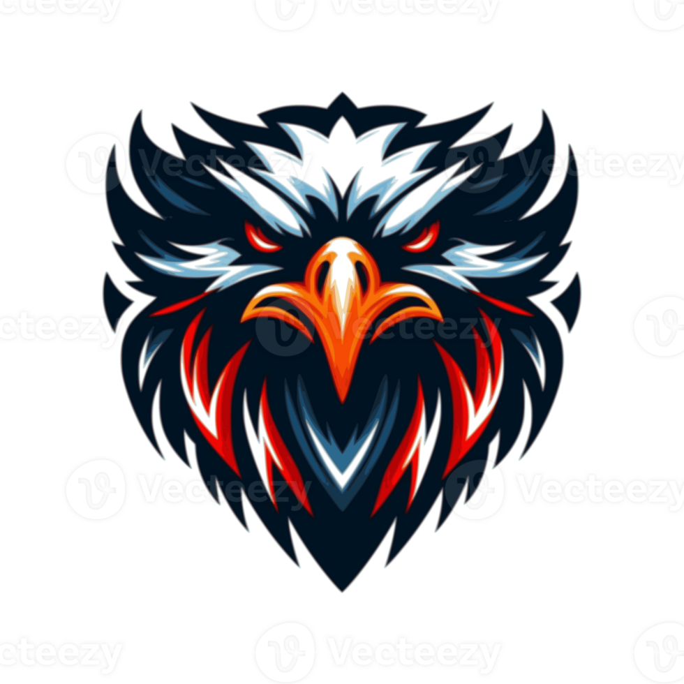 AI generated head eagle suitable for a logo esport gaming png