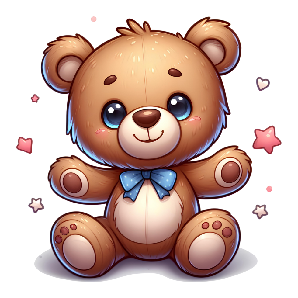 AI generated teddy bear doll png