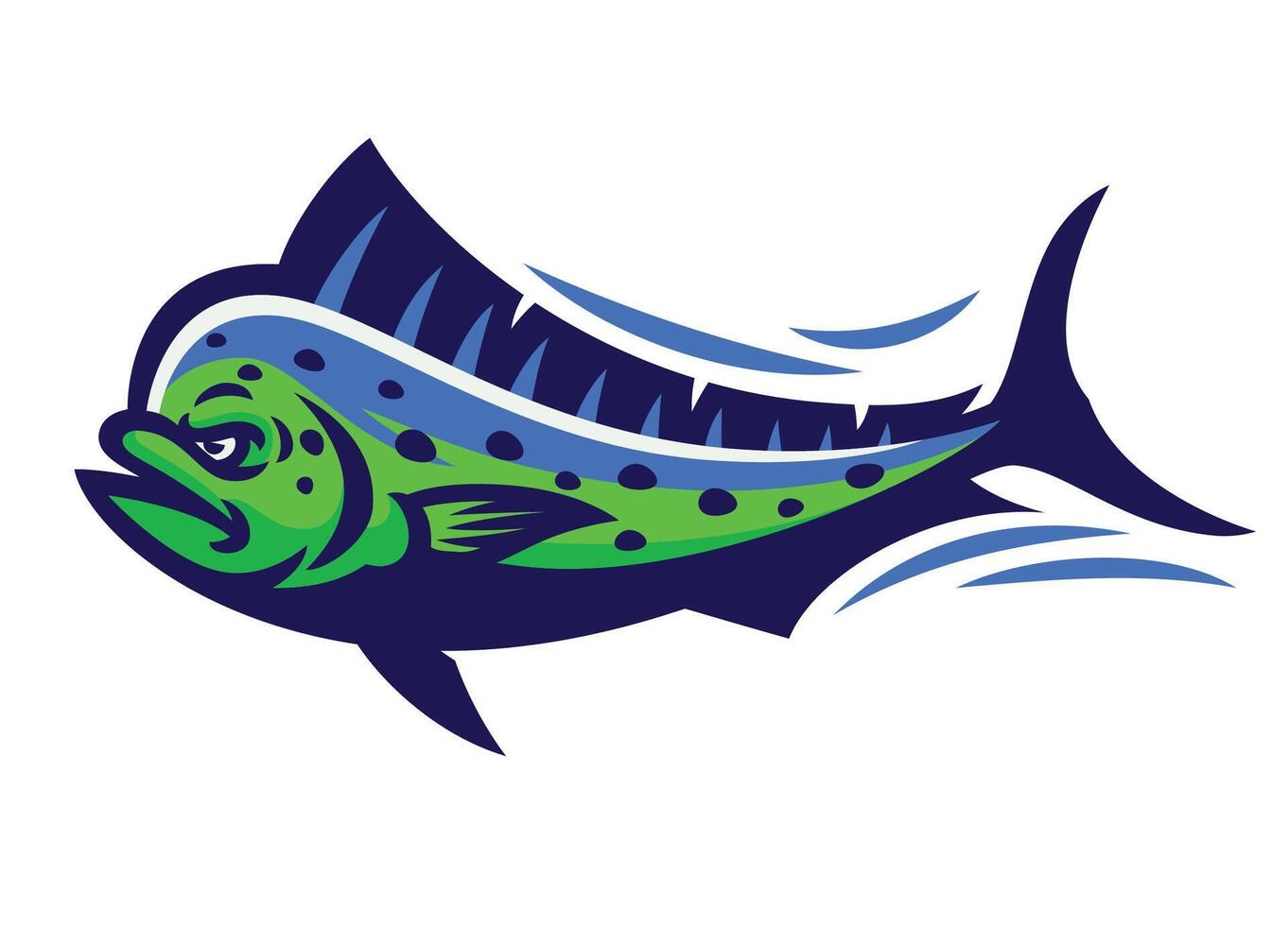 Cartoon Doredo Fish Mascot Illustration vector