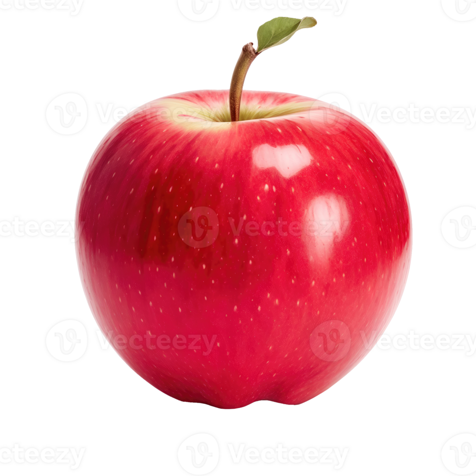 AI generated Red apple isolated on transparent background png