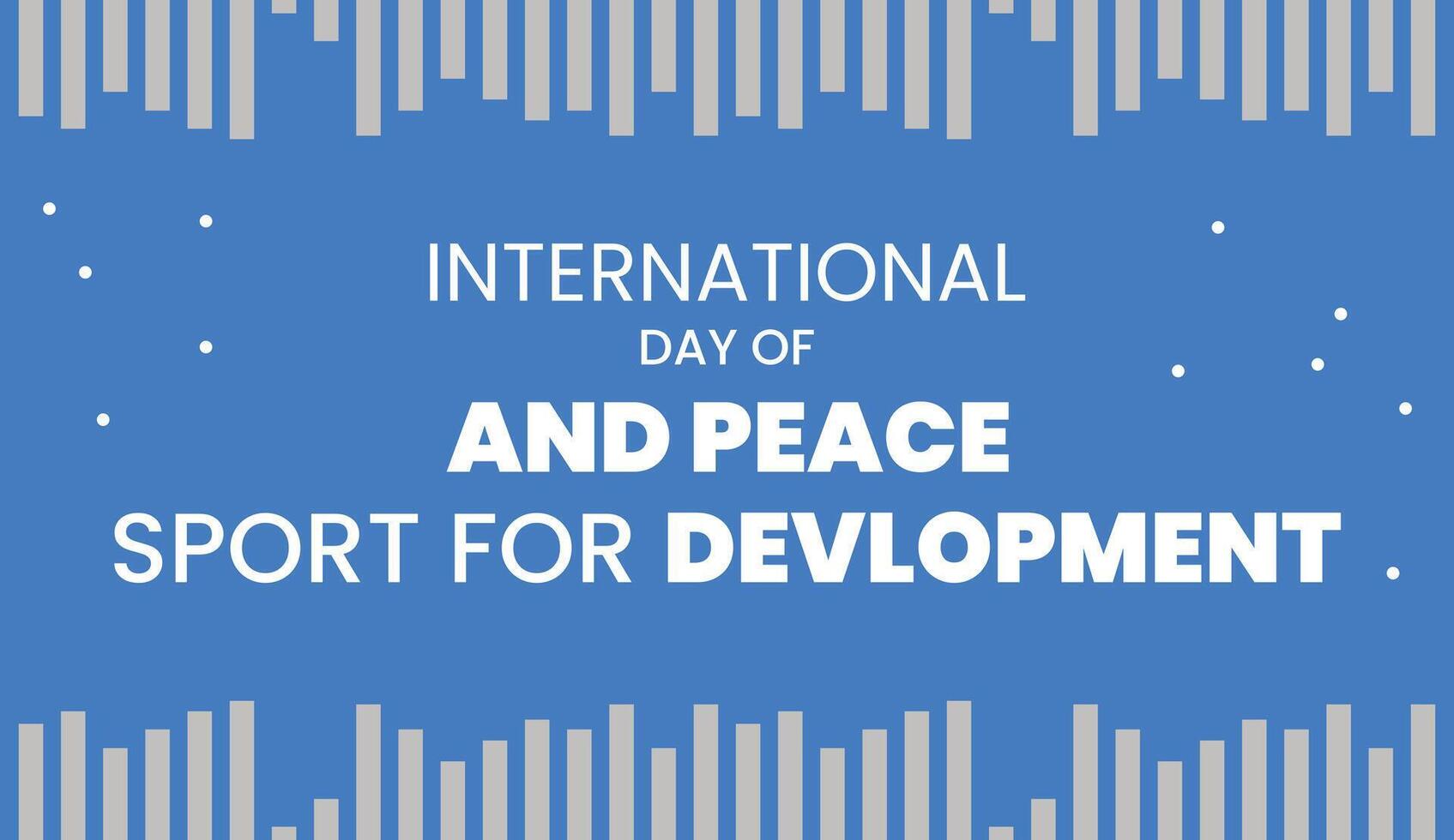 international day of sports devlopment and peace vector