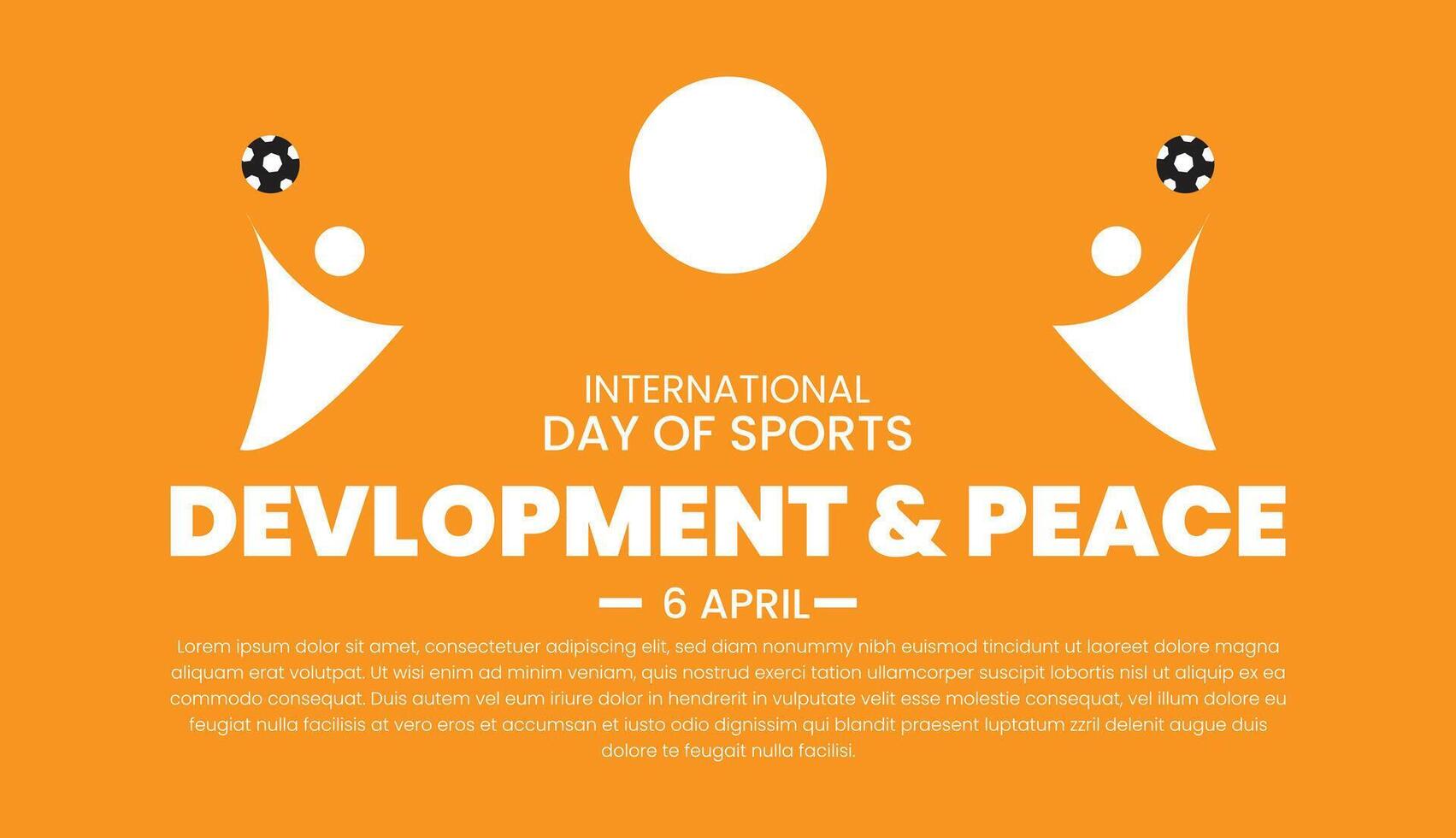 international day of sports devlopment and peace vector