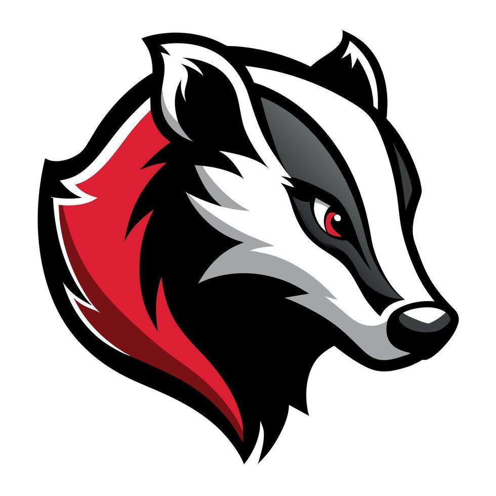 Badger Side View Logo Icon Unveil Your Brand's Wild Side vector