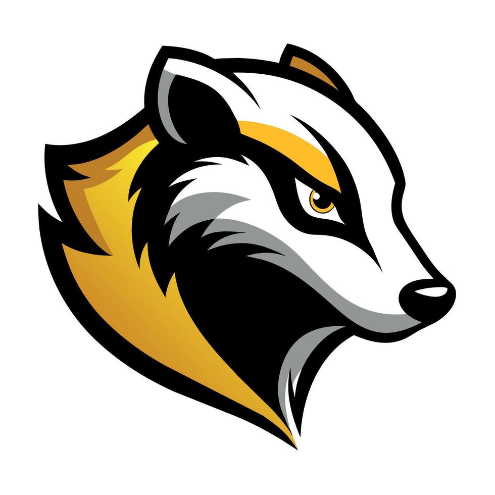 Badger Side View Logo Icon Unveil Your Brand's Wild Side vector