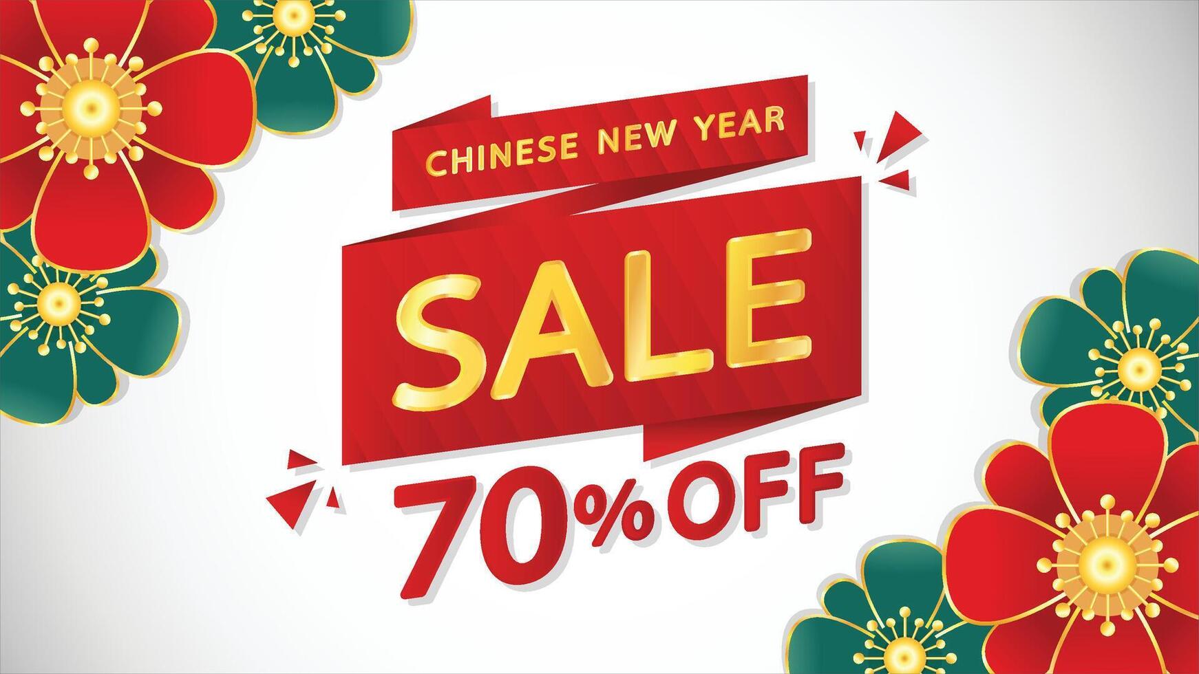 Lunar new year wallpaper. Chinese background vector. Chinese new year sale poster. vector
