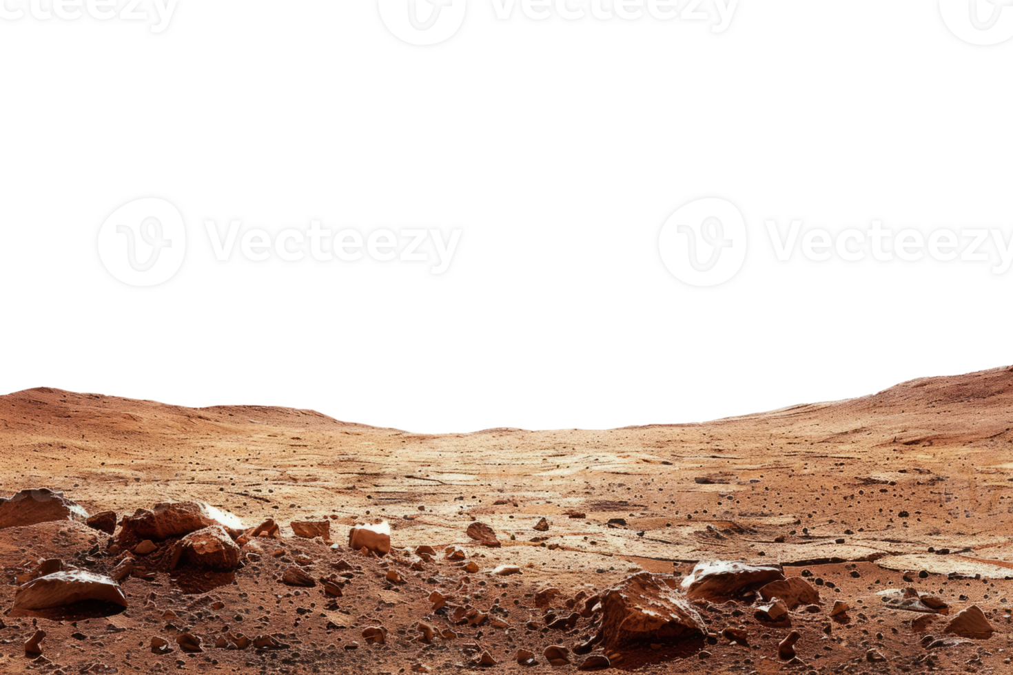 AI generated Martian landscape, Baren desert png