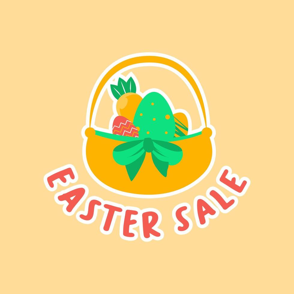 AI generated Easter Happy Bunny vector