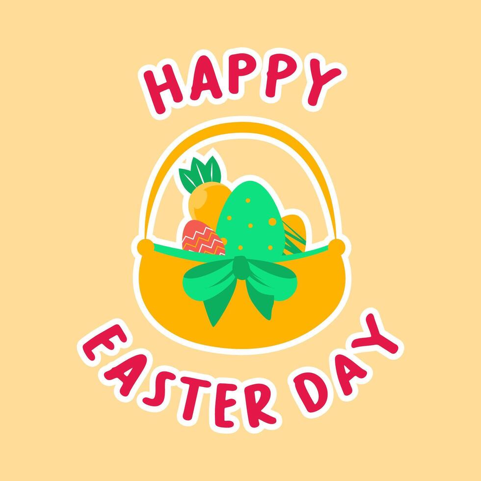AI generated Easter Happy Bunny vector