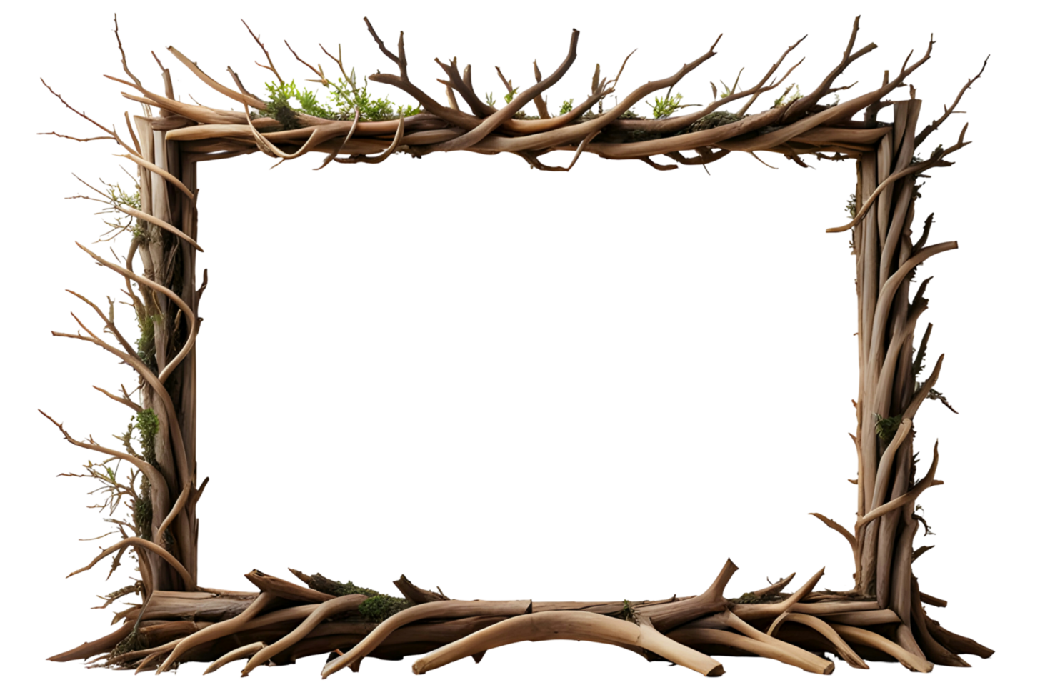 AI generated Root border frame PNG transparent background