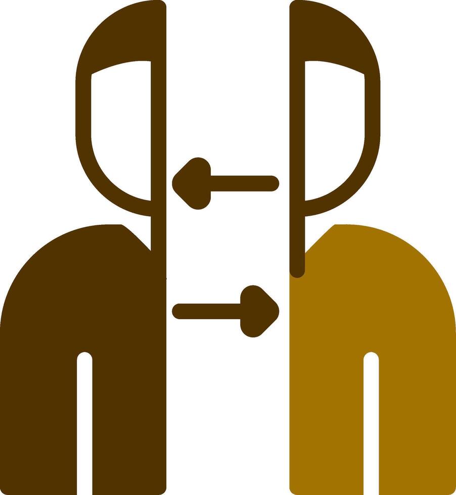 Line Two Colour vector