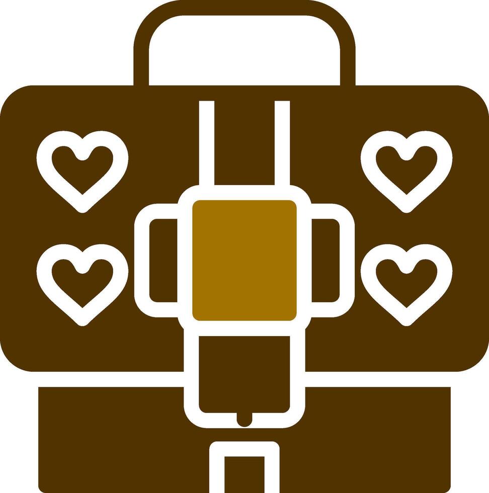 Suitcase Creative Icon Design vector