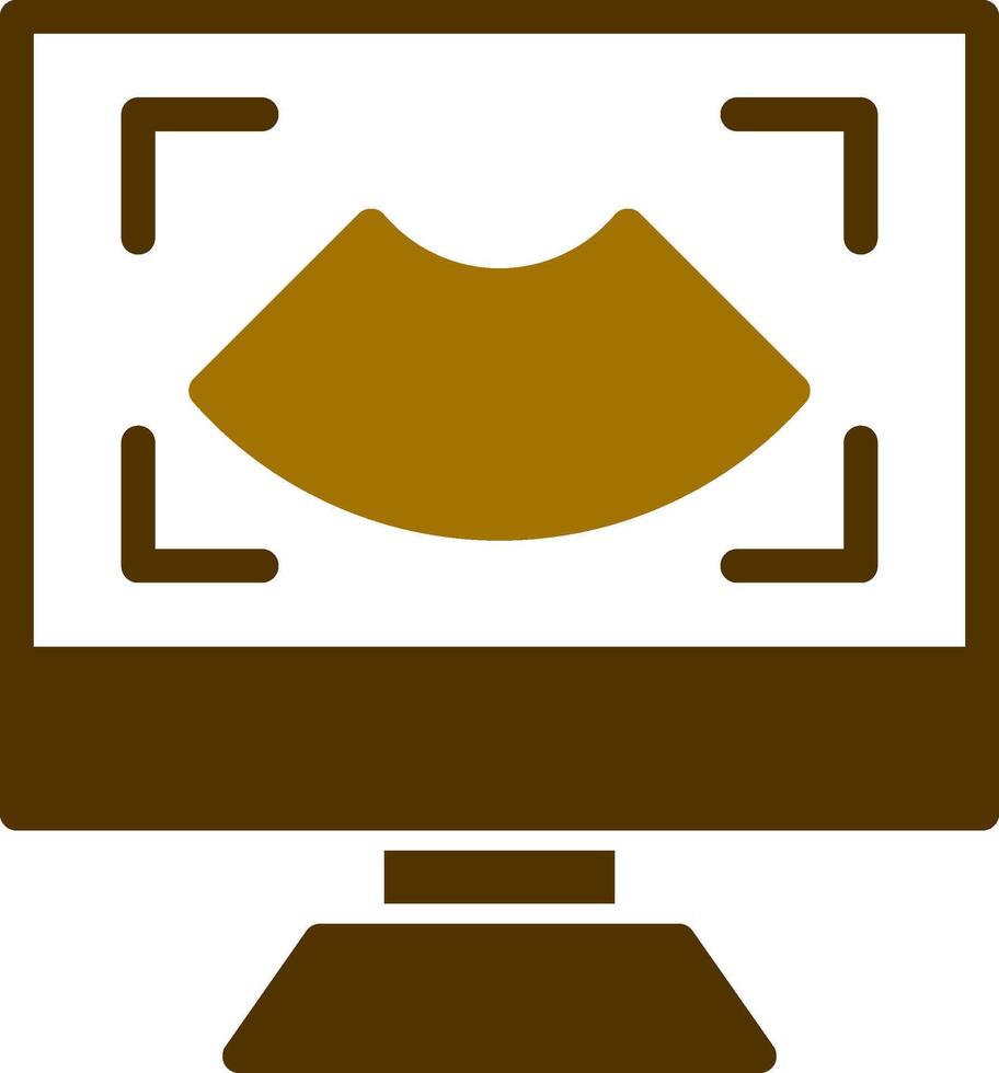 Ultrasound Creative Icon Design vector