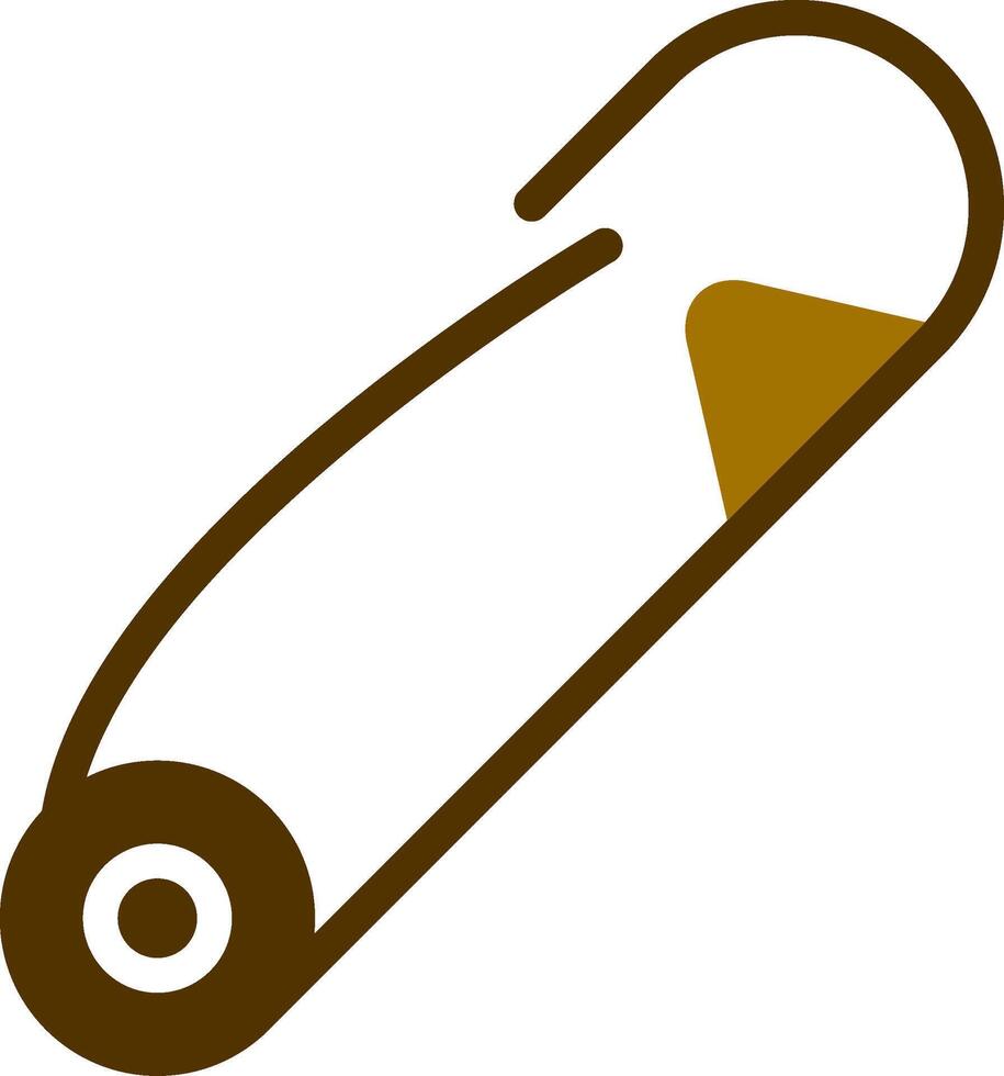 Safety Pin Creative Icon Design vector