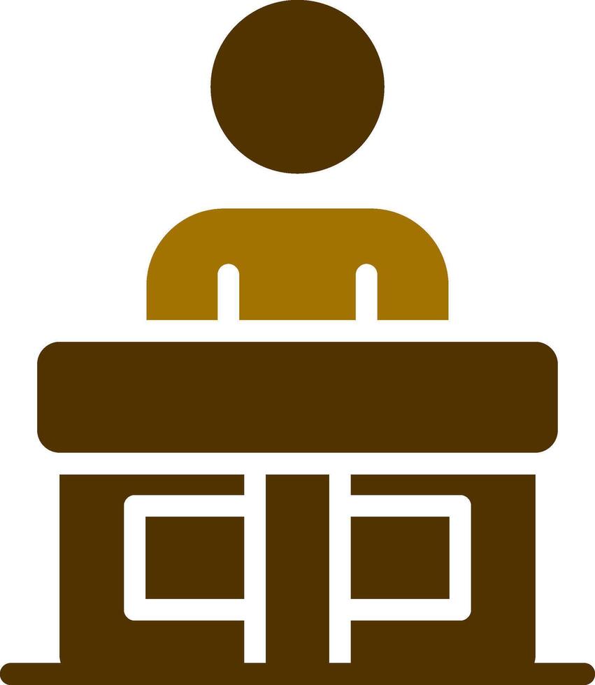 Receptionist Creative Icon Design vector