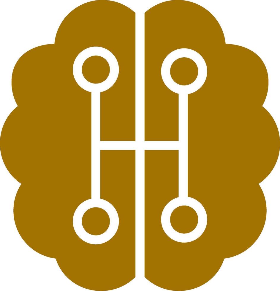 Humanoid Robot Creative Icon Design vector