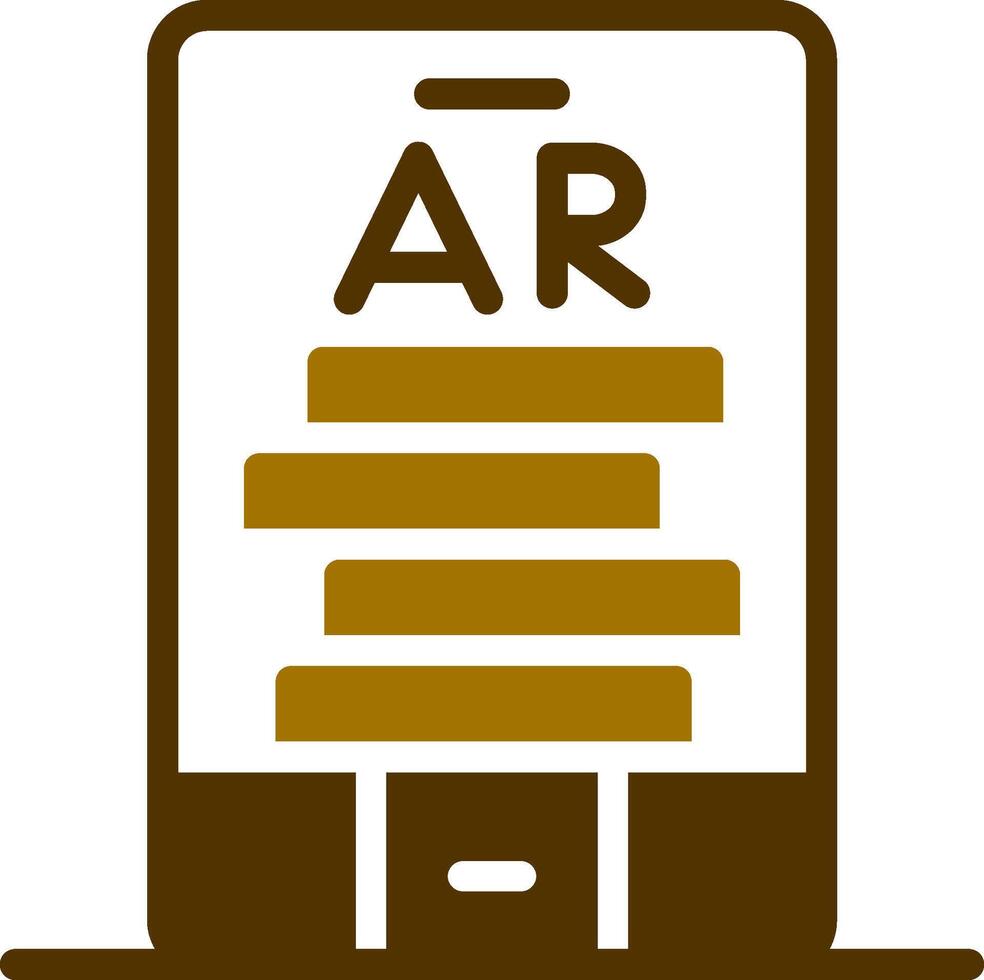 Ar Tumbling Blocks Creative Icon Design vector
