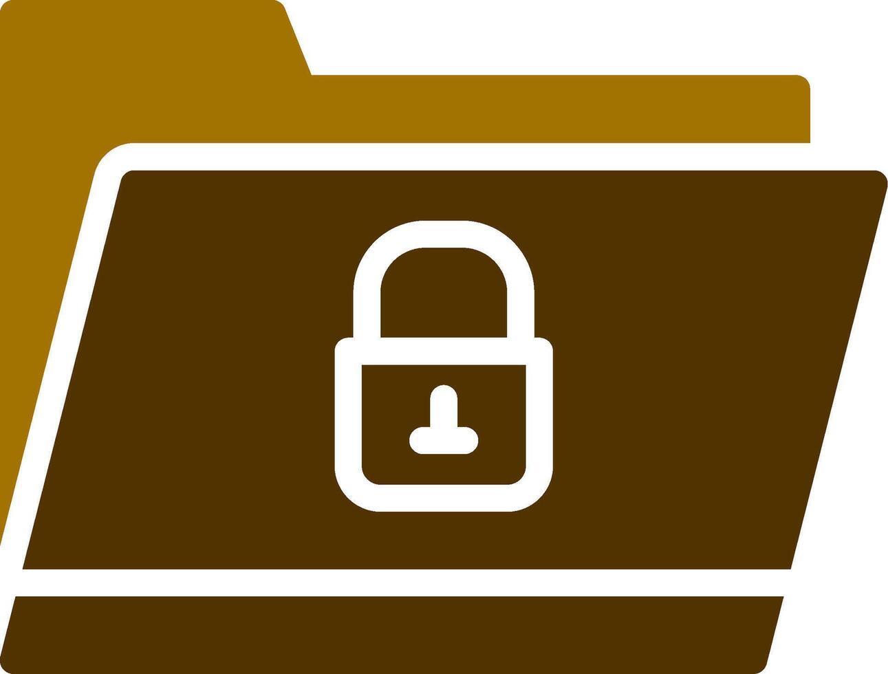Locked Folder Creative Icon Design vector