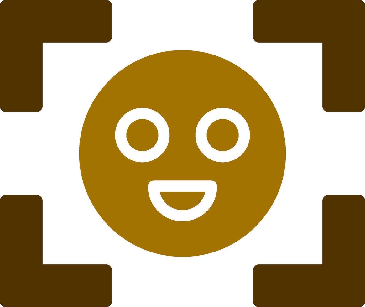 Face Detection Creative Icon Design vector