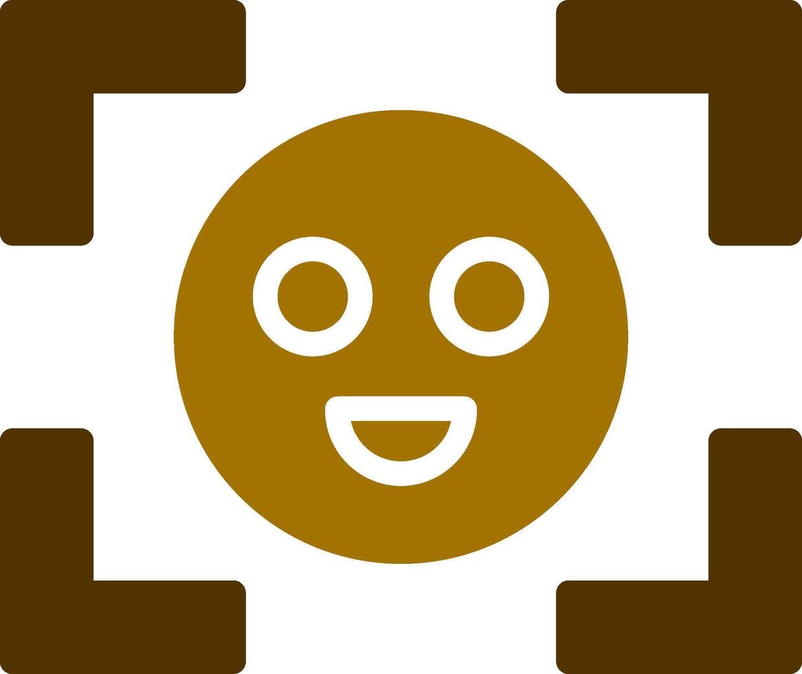 Face Detection Creative Icon Design vector