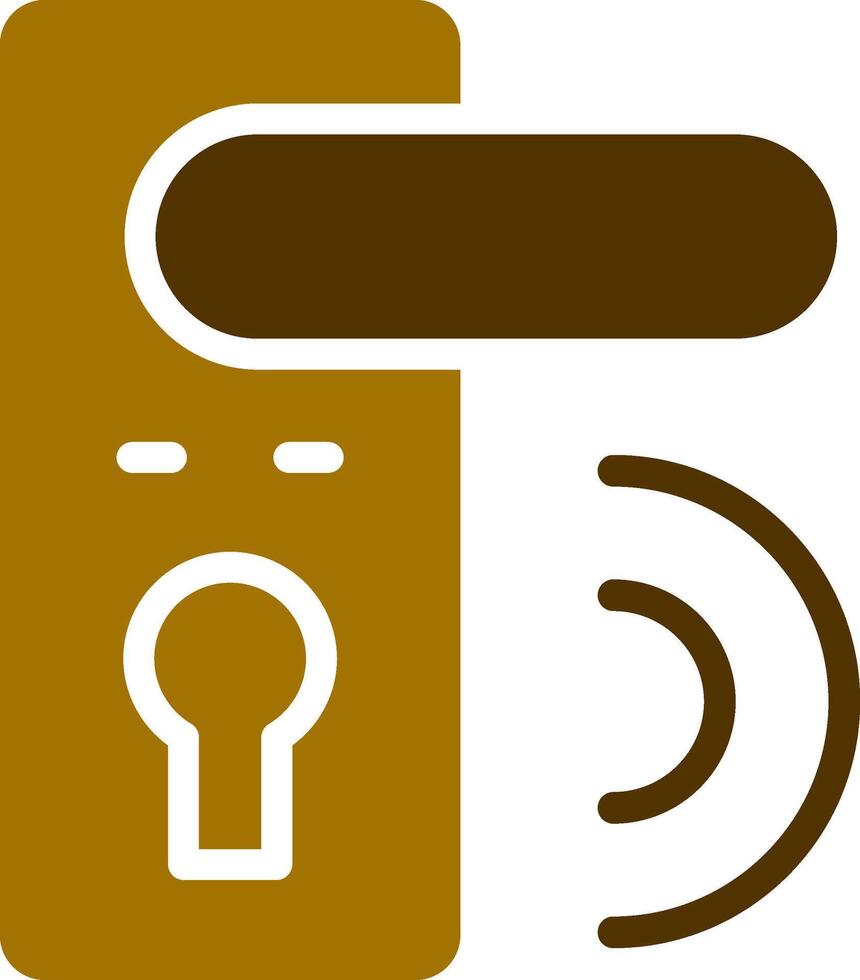 Door Lock Creative Icon Design vector