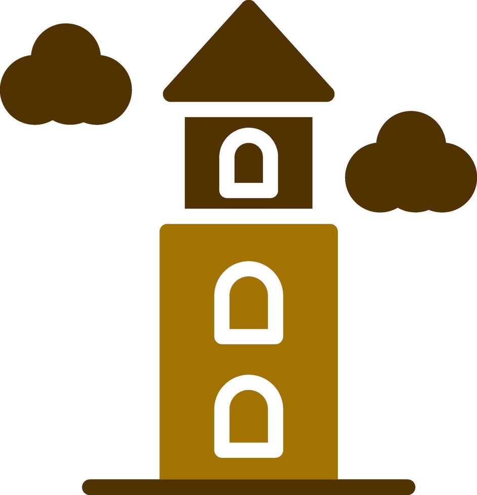 diseño de icono creativo de torre vector