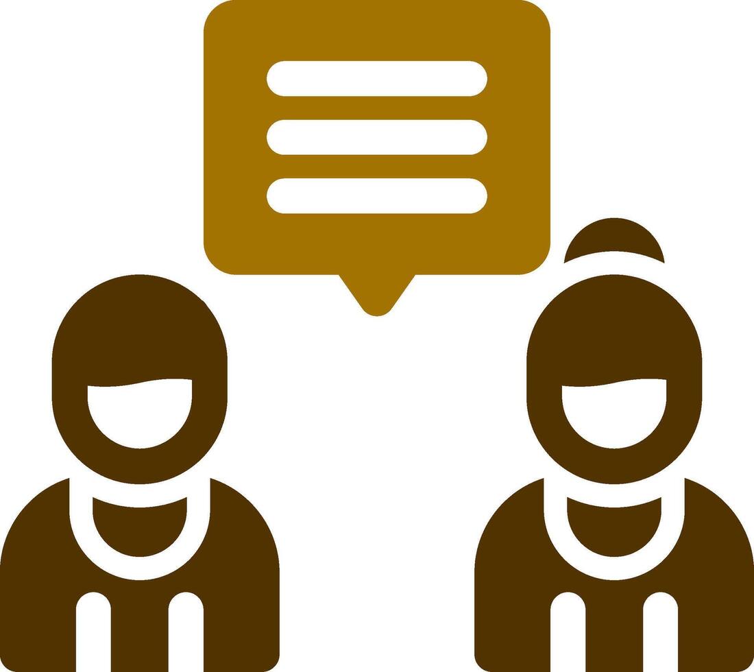Discuss Creative Icon Design vector
