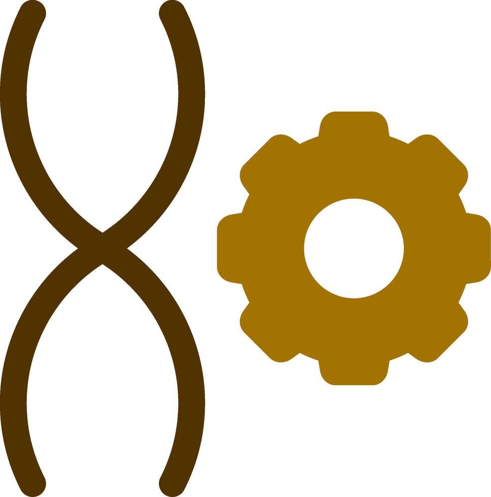 Genetic Engineering Creative Icon Design vector