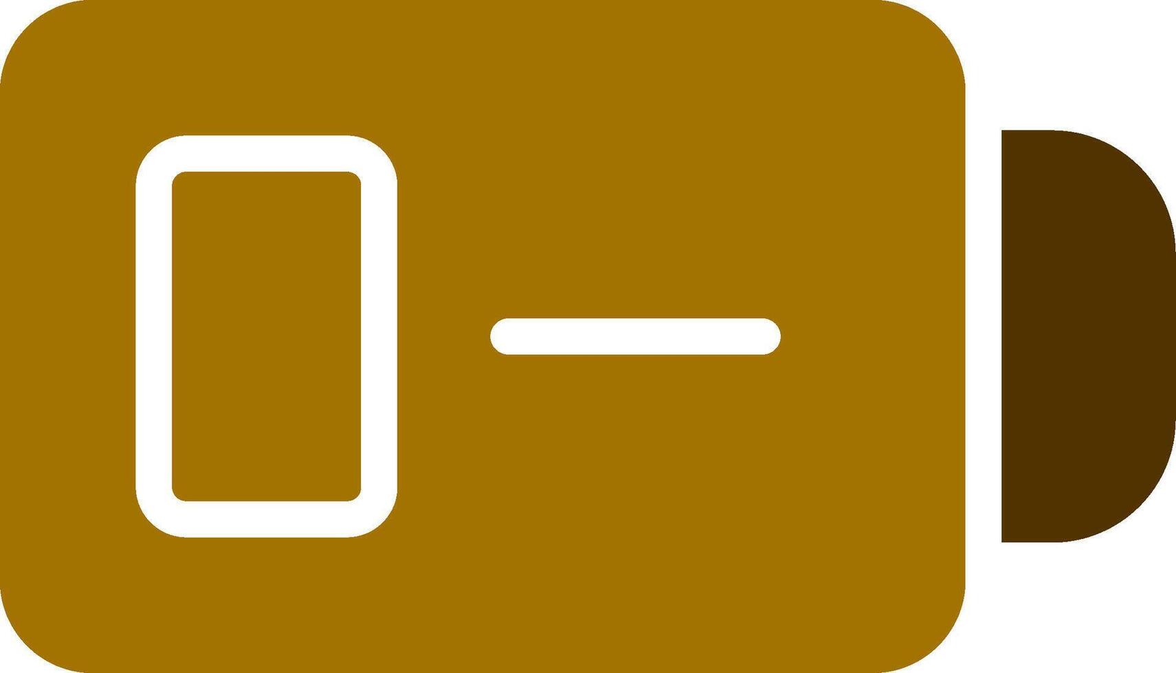 Low Battery Creative Icon Design vector