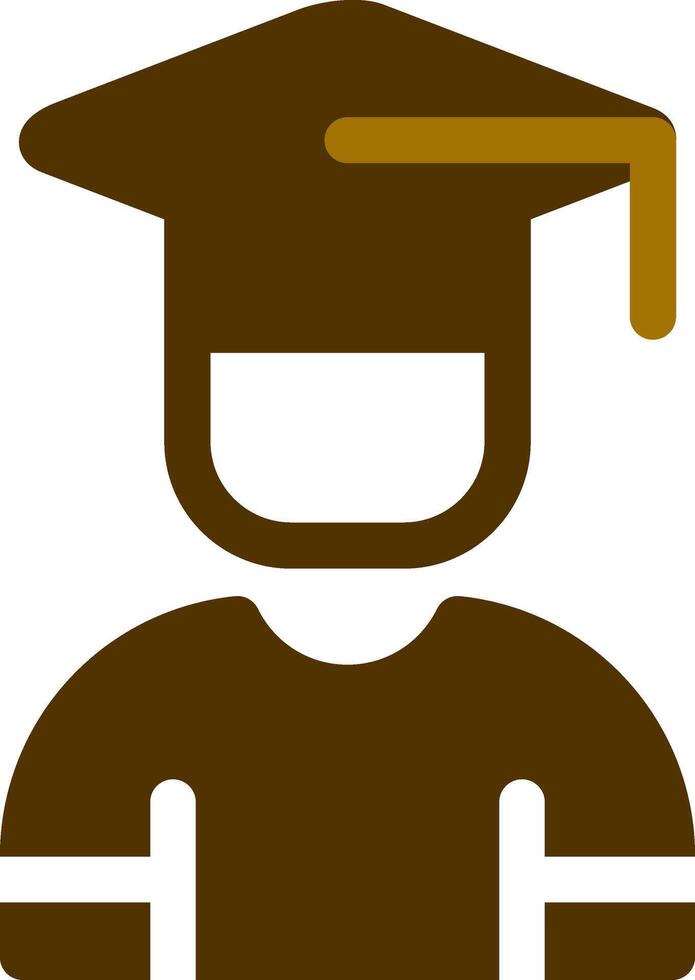 Male Graduate Creative Icon Design vector
