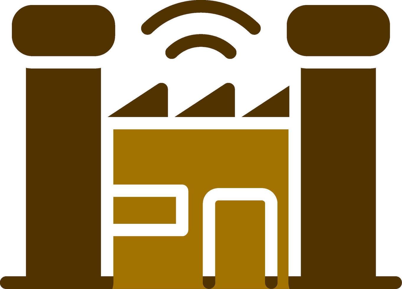 Smart Factory Creative Icon Design vector