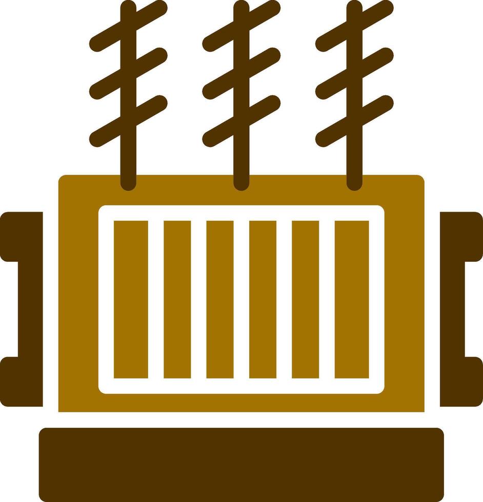 Power Transformer Creative Icon Design vector