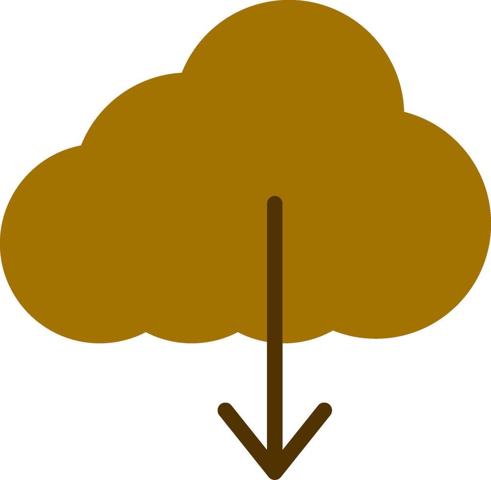 Cloud Download Creative Icon Design vector