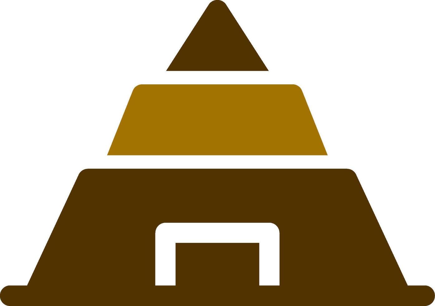 Pyramid Creative Icon Design vector