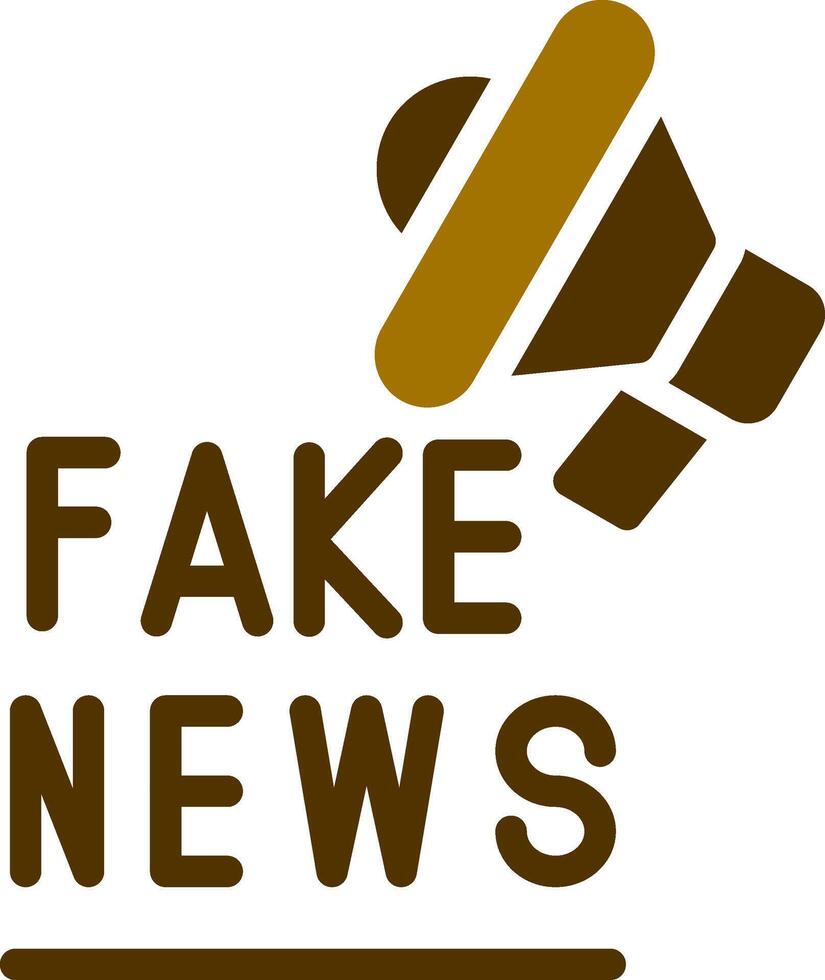 Fake News Creative Icon Design vector