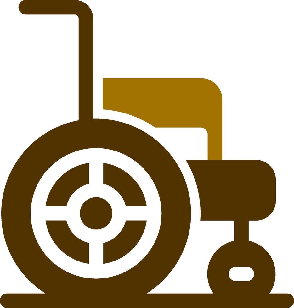 Wheelchair Creative Icon Design vector